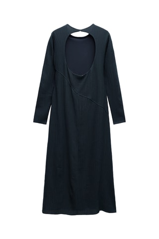 Robe midi - Bleu marine