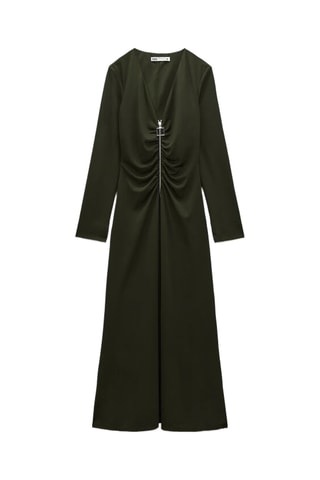 Robe midi - Vert foncé