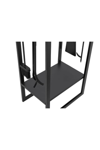 Suporte de lenha vertical e acessórios - 45 x 170 x 30 cm