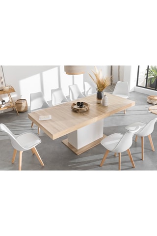 Table à manger extensible Tania - 160/200 x 90 x 75 cm