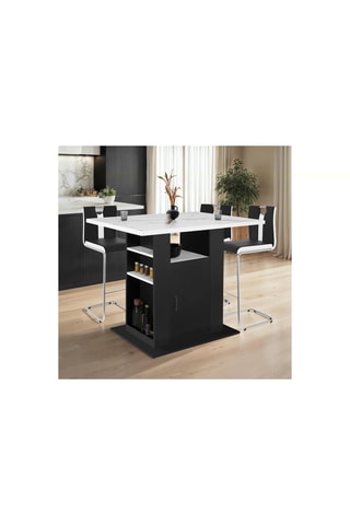 Ilot central de cuisine Théo 1 porte - 110 x 80 x 90 cm