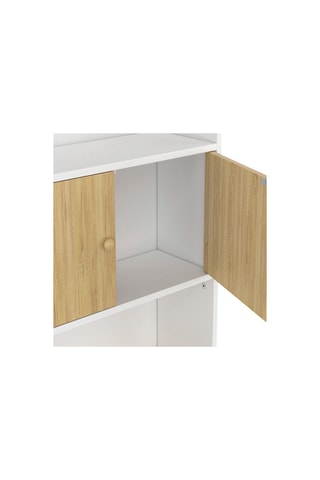 Meuble WC 2 portes - 58 x 19,5 x 178 cm