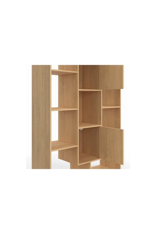 Estante com 2 portas Faustine - Imitação de madeira