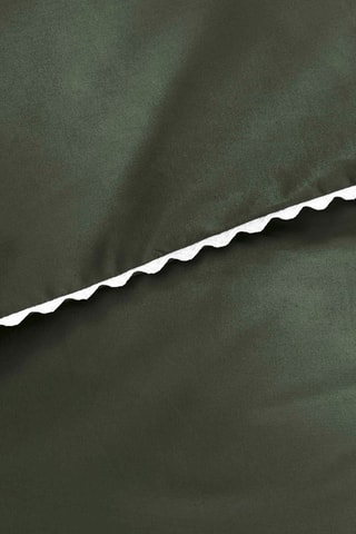 Parure de couette en percale de coton 78 fils/cm² Loumea - Kaki