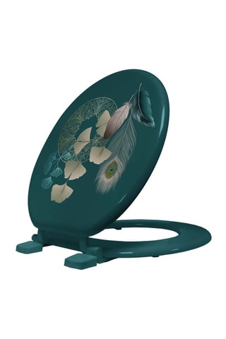 Abattant WC Ginkoblue Bleu canard - 37 x 47 cm