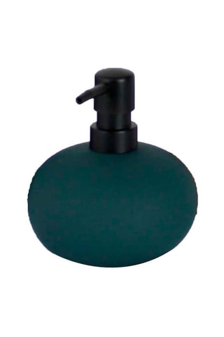 Distributeur de savon en grès Mambo - Bleu canard