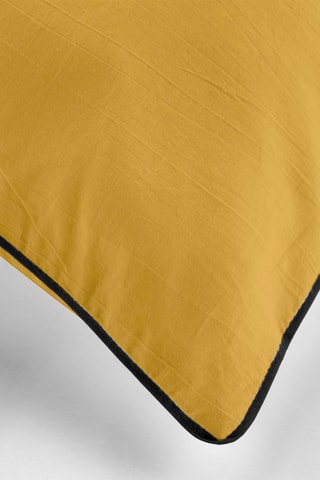 Parure de couette en coton 57 fils/cm² Linette - Jaune