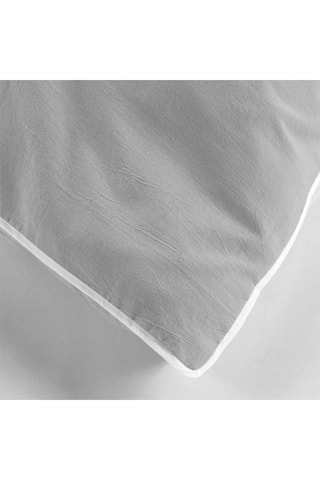 Parure de couette en coton 57 fils/cm² Linette - Gris