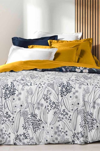 Taie de traversin en coton biologique 57 fils/cm² - Ocre