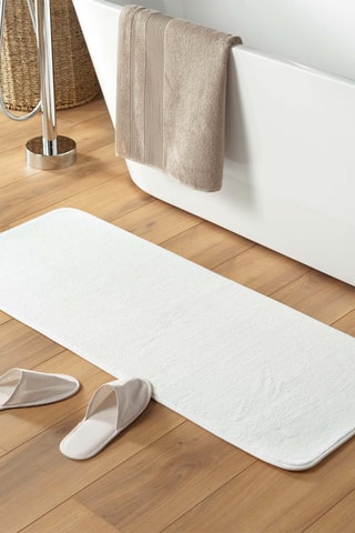 Tapis de bain Vitamine Blanc - 50 x 120 cm