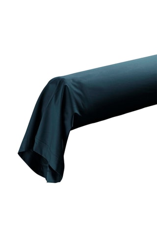 Taie de traversin en percale de coton 78 fils/cm² Percaline - Bleu nuit