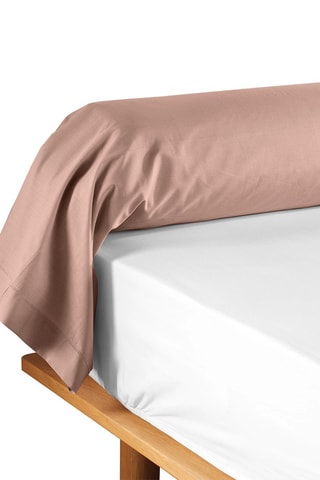 Taie de traversin en coton 57 fils/cm² Lina - Rose