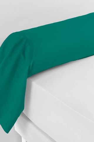 Taie de traversin en coton 57 fils/cm² Lina - Emeraude