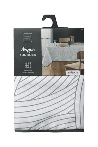 Nappe rectangulaire Linea Blanc