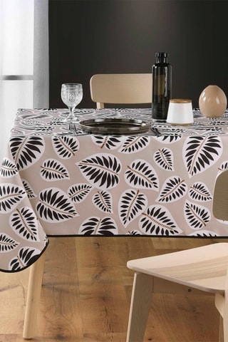 Nappe rectangulaire Alma Noir et beige