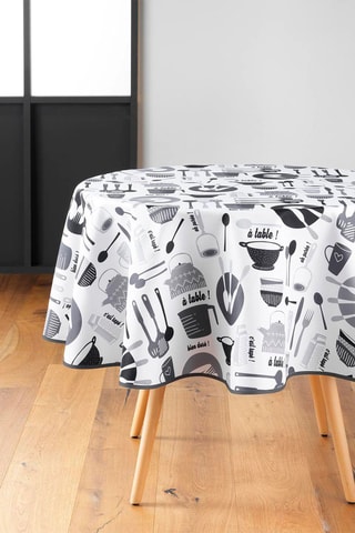 Nappe ronde Kitchen Blanc