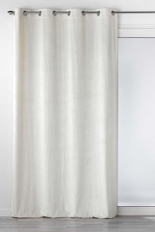 Rideau en velours Analia - 
Ivoire - 140 x 240 cm