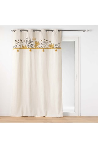 Rideau Suzanne - Jaune et blanc - 140 x 240 cm