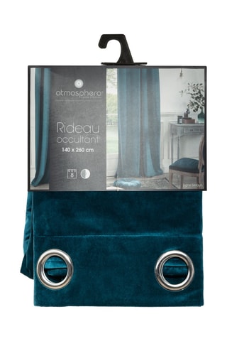 Rideau - Bleu canard - 140 x 260 cm