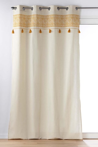 Rideau Isalina - Beige et jaune - 140 x 240 cm