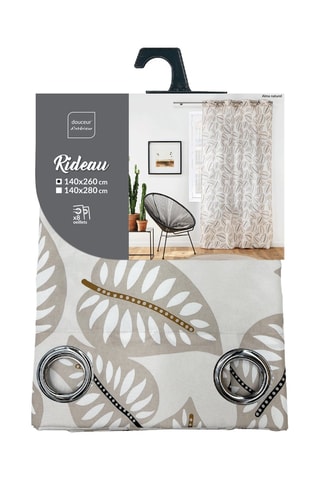 Rideau Alma - Beige - 140 x 260 cm