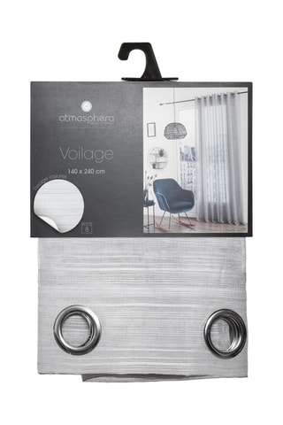 Voilage Louis - Gris - 140 x 240 cm
