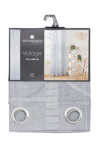 Voilage Arca - Gris - 135 x 240 cm