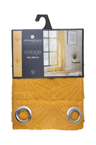 Voilage Mia - Jaune - 140 x 240 cm