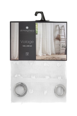 Voilage Lily - Blanc - 140 x 240 cm