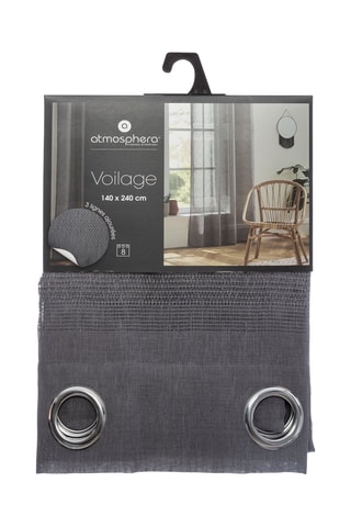 Voilage Sab - Gris - 140 x 240 cm