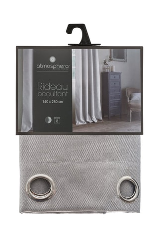 Rideau Elena - Gris - 140 x 260 cm
