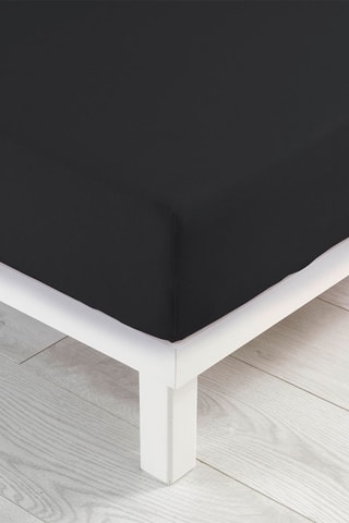 Drap-housse en coton Jersy Noir