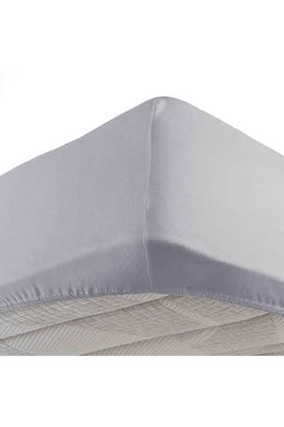 Drap-housse en coton Jersy Gris