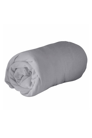 Drap-housse en coton Jersy Gris