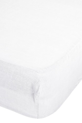 Drap-housse en lin 145 g/m² - Ivoire