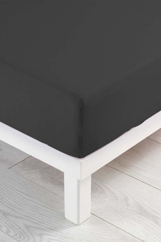 Drap-housse en coton Jersy Anthracite