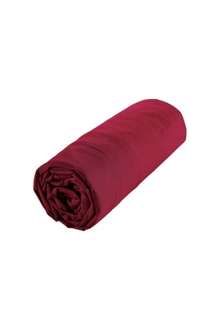 Drap-housse en coton biologique Biolina Bordeaux