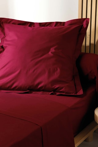 Taie d'oreiller en coton biologique Biolina Bordeaux