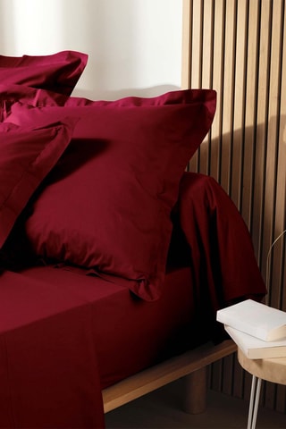 Taie d'oreiller en coton biologique Biolina Bordeaux