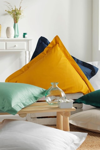 Taie d'oreiller en coton biologique 57 fils/cm² Biolina - Taupe