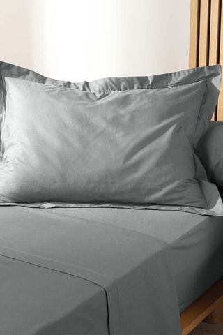 Taie d'oreiller en coton biologique 57 fils/cm² Biolina - Gris