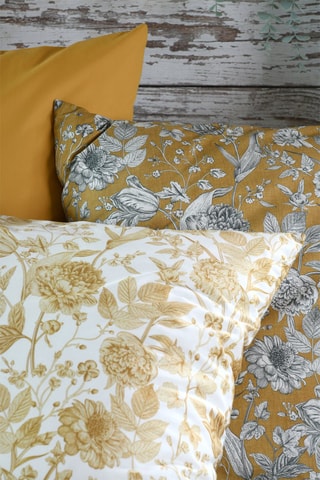 Taie d'oreiller en coton  78 fils/cm² Jacinthe - Blanc