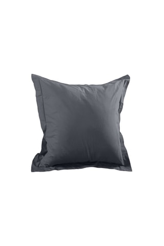 Taie d'oreiller en coton 57 fils/cm² Alicia - Anthracite