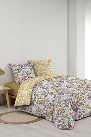 Parure de couette Claudia Blanc et jaune