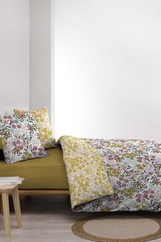 Parure de couette Claudia Blanc et jaune