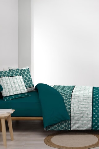 Parure de couette Stria - Emeraude