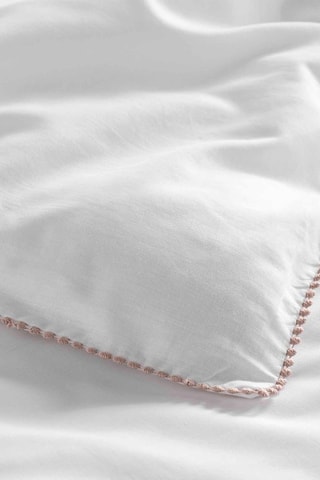 Parure de couette en coton Noemie Blanc
