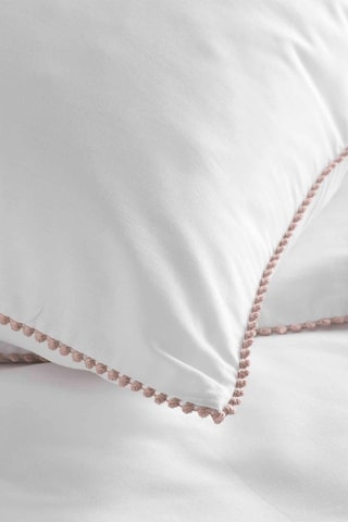 Parure de couette en coton Noemie Blanc