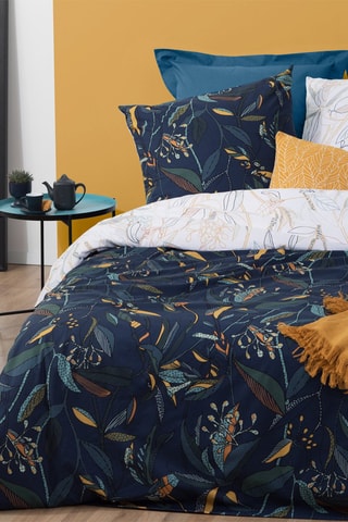 Parure de couette en percale de coton Perc - Vert