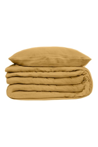 Parure de couette Gaze - Ocre